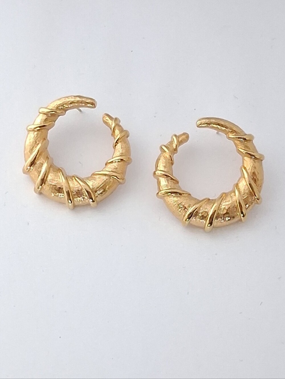 Vintage Napier Open Scrolled | Post-back Earrings